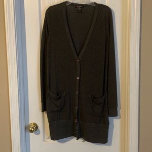 Gray cardigan